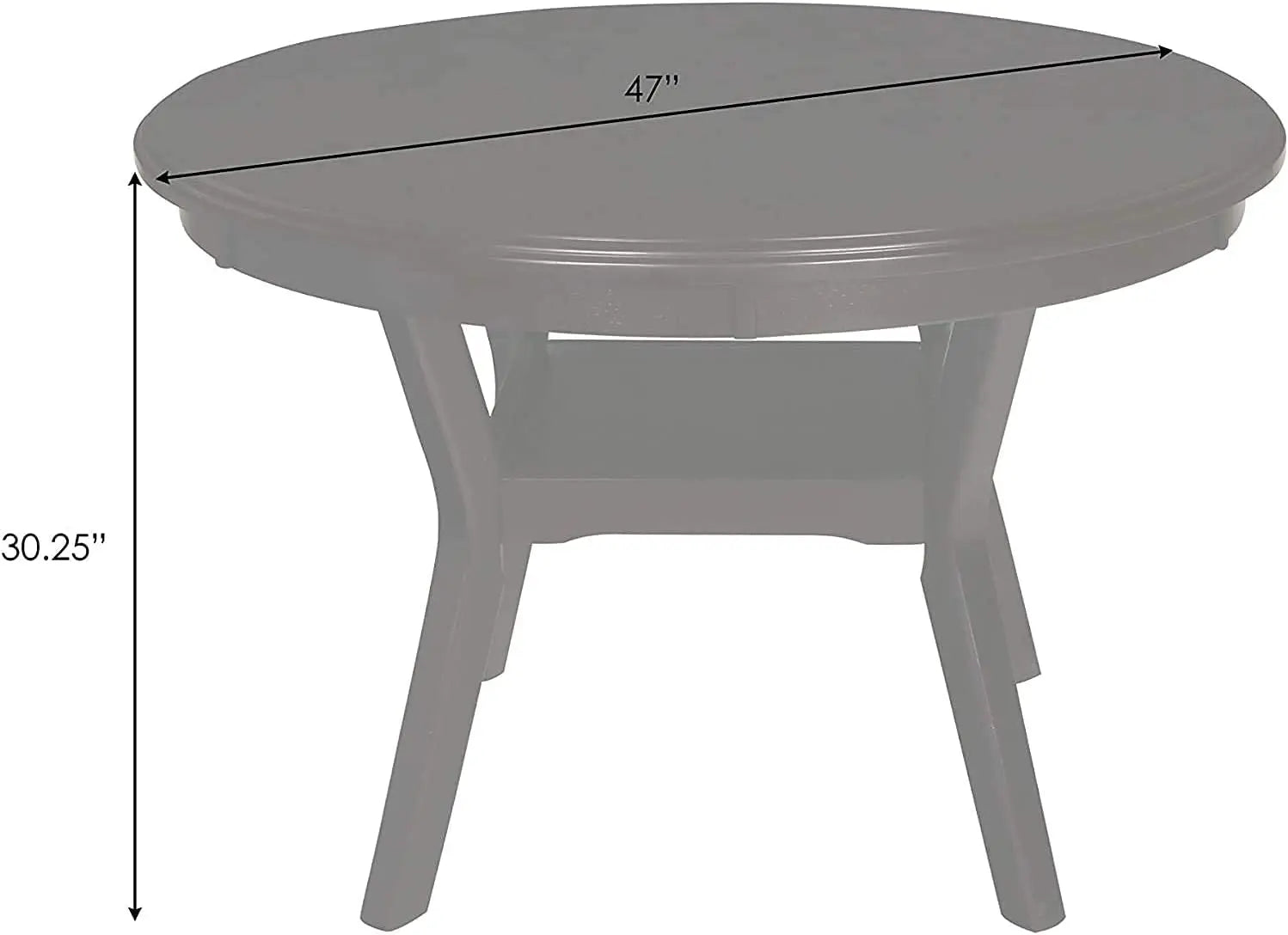 Gray 5-Piece round Dining Set with 1 Table and 4 Chairs Peach Maple