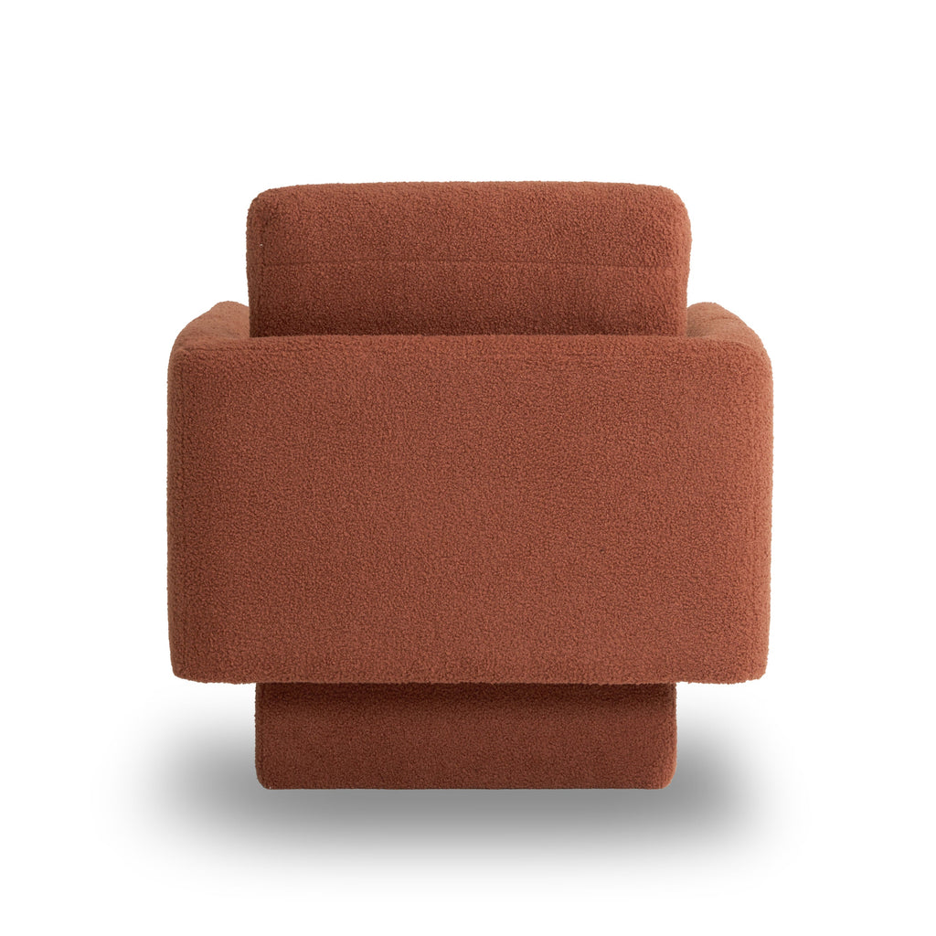 360° Modern Swivel Accent Chairs set of 2,30" W Teddy Sherpa Round