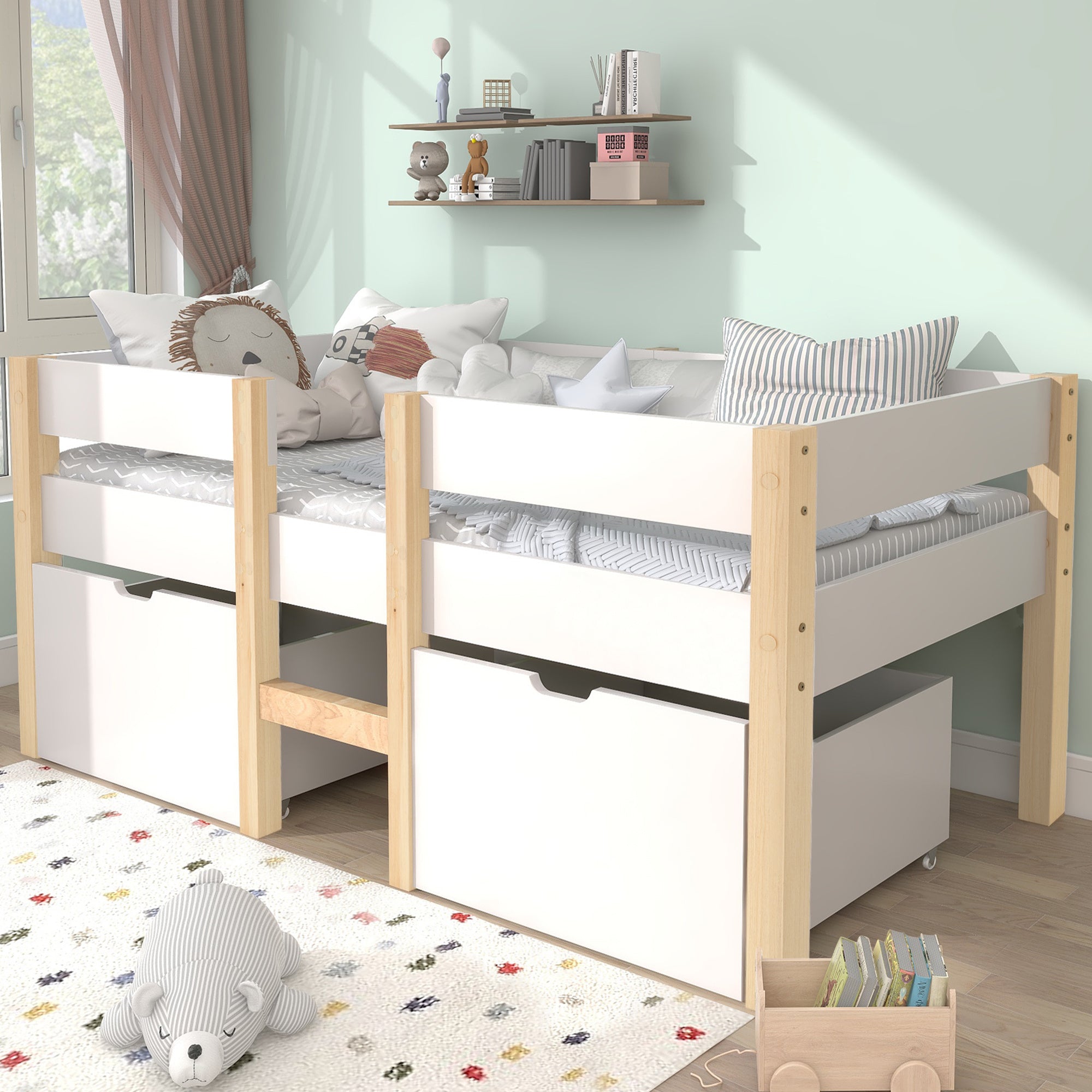 Pine Children's Bed  90cmx190cm
