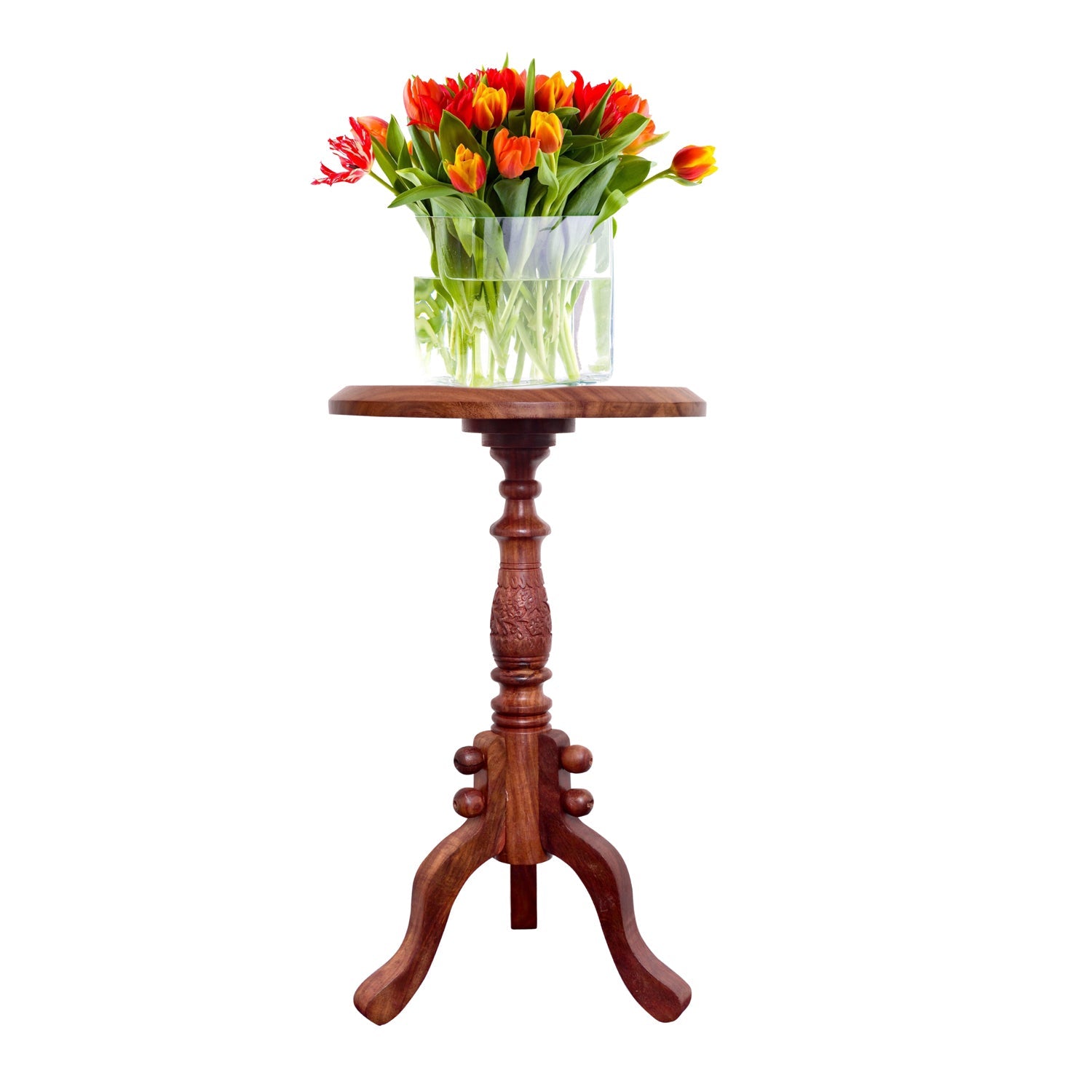 Sheesham Wood Folding Stool Table Nesting Coffee End Tables Modern