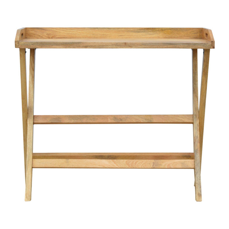Butler Style Writing Desk with Foldable Legs Jade Epimetheus