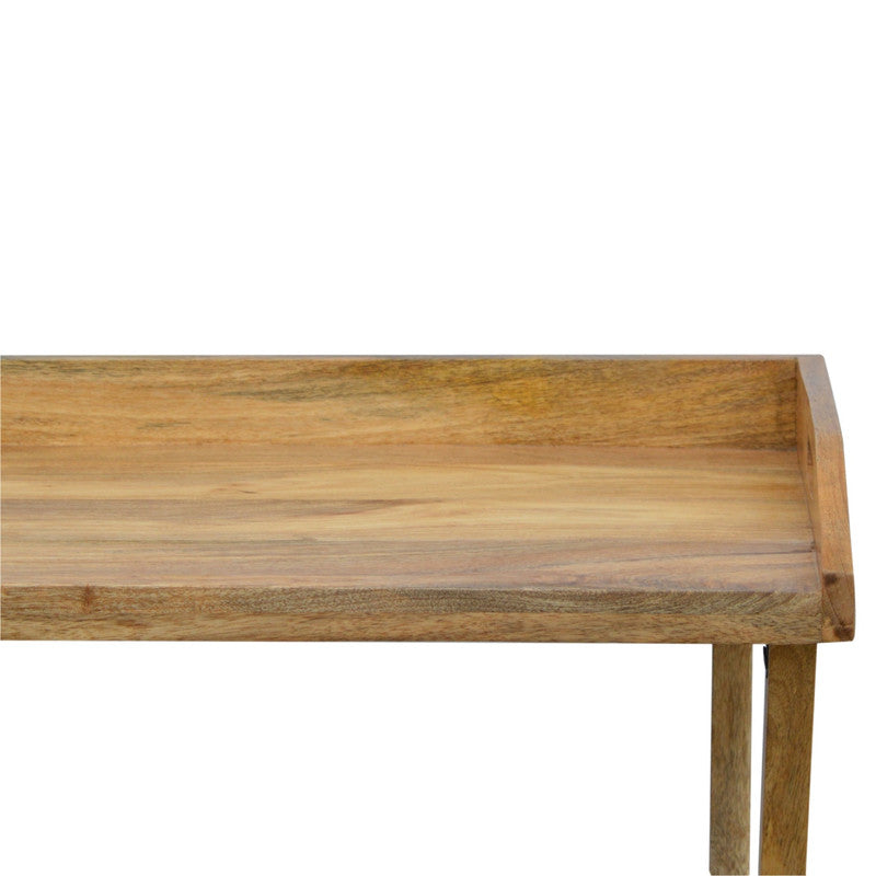 Butler Style Writing Desk with Foldable Legs Jade Epimetheus