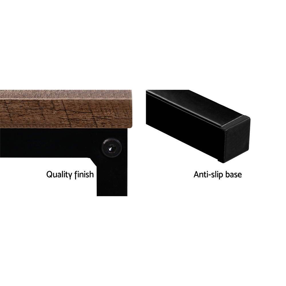 Artiss Coffee Table Rectangular 93CM Walnut Olin Ozdingo