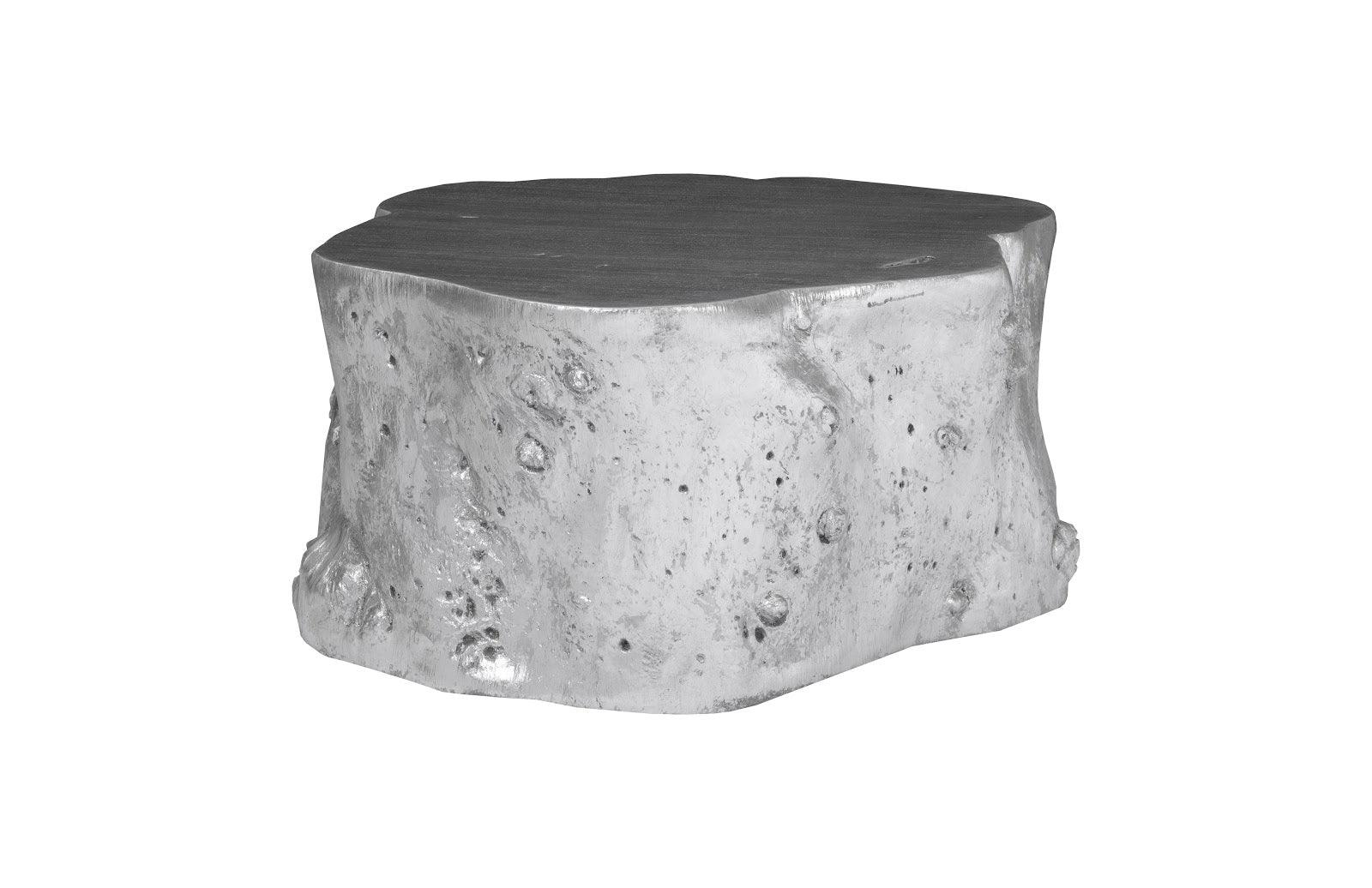 Log Coffee Table Silver Leaf Violet Blackhaw