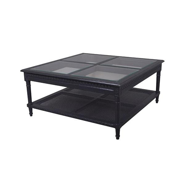 Polo Square Coffee Table Black Amethyst Hera
