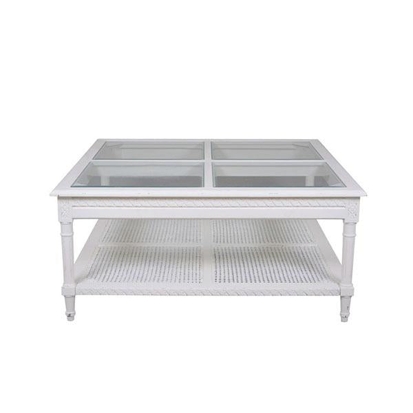 Polo Square Coffee Table White Amethyst Hera