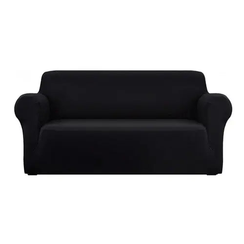 Artiss Sofa Cover Couch Covers 3 Seater Stretch Black Ozdingo