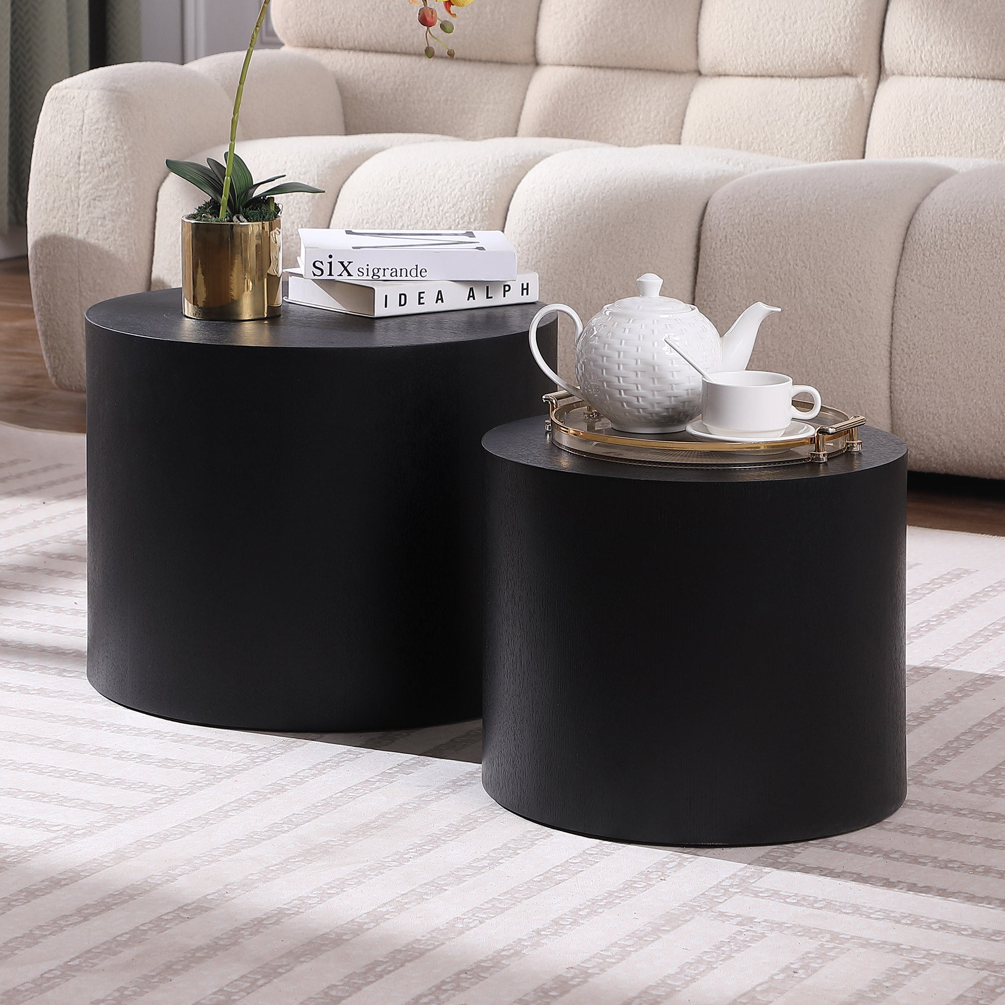 MDF with ash/oak/walnut veneer side table/coffee table/end