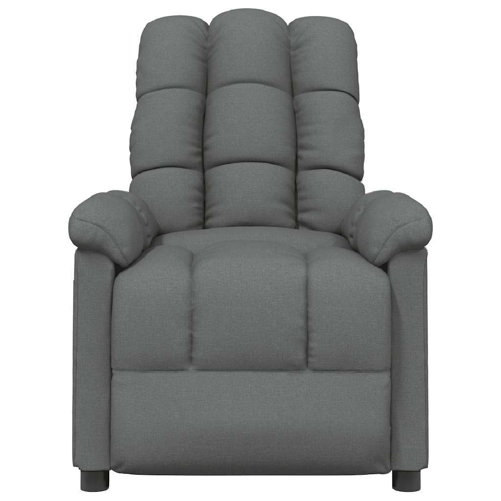 Recliner Chair Dark Grey Fabric