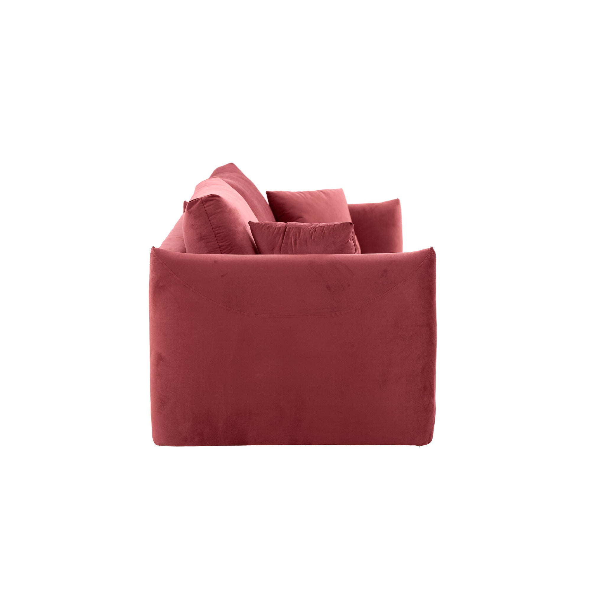 Sectional Sofa,3 seater sofa with 3 Pillows for Living Room,Velvet