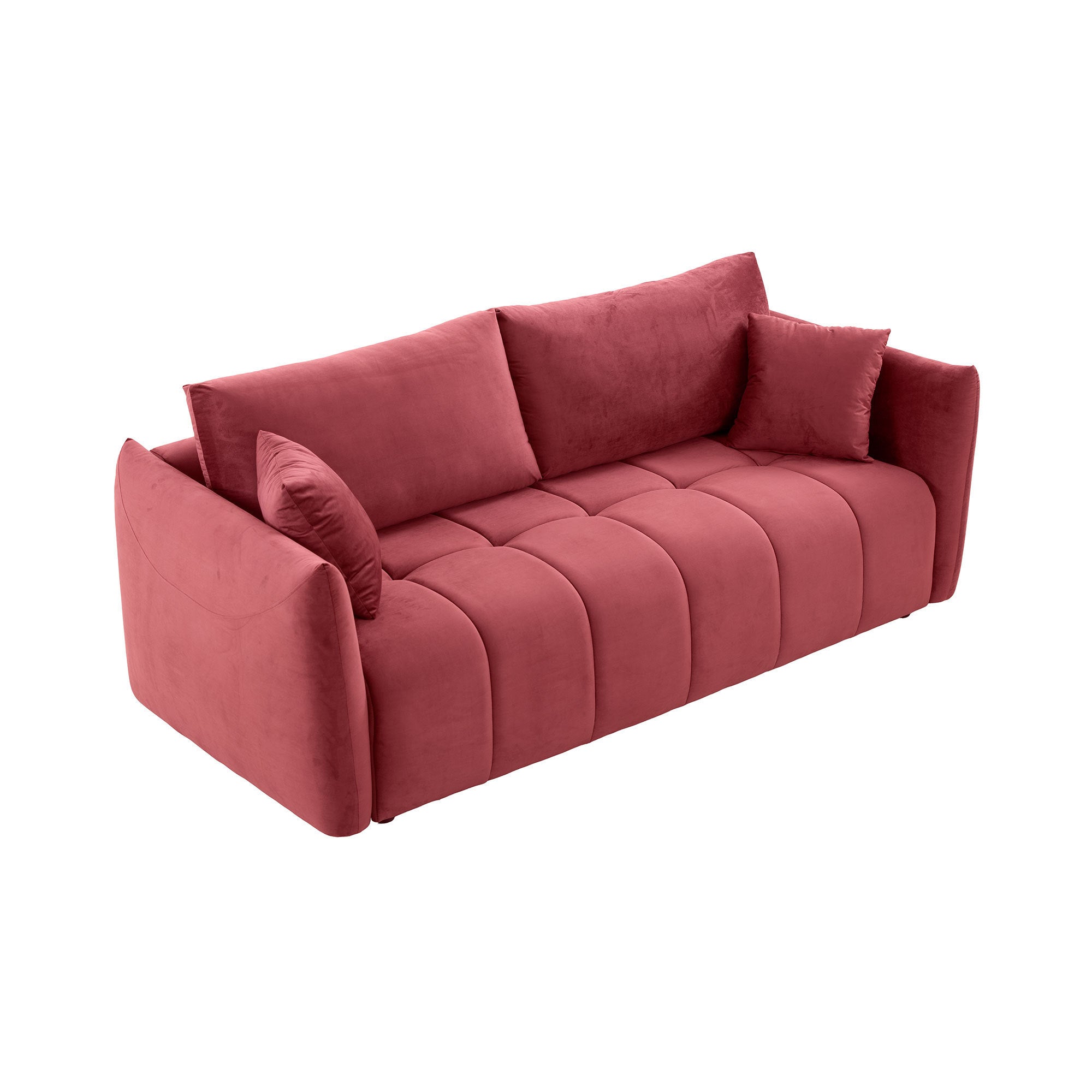 Sectional Sofa,3 seater sofa with 3 Pillows for Living Room,Velvet