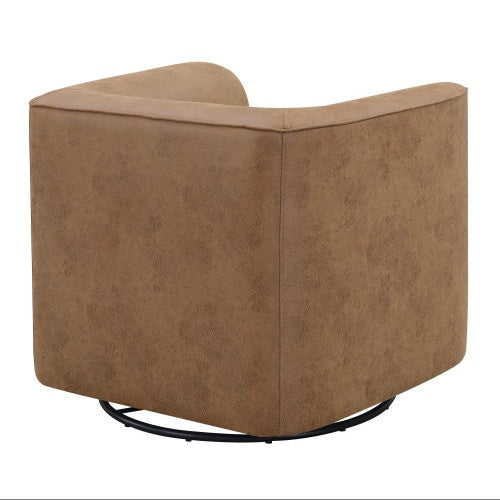 Wallace Bay Brella Brown Swivel Accent Chair