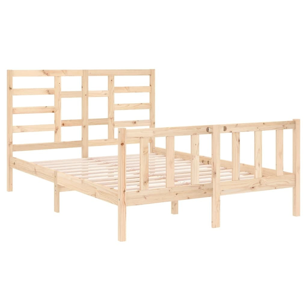 solid wood bed 140x190 cm