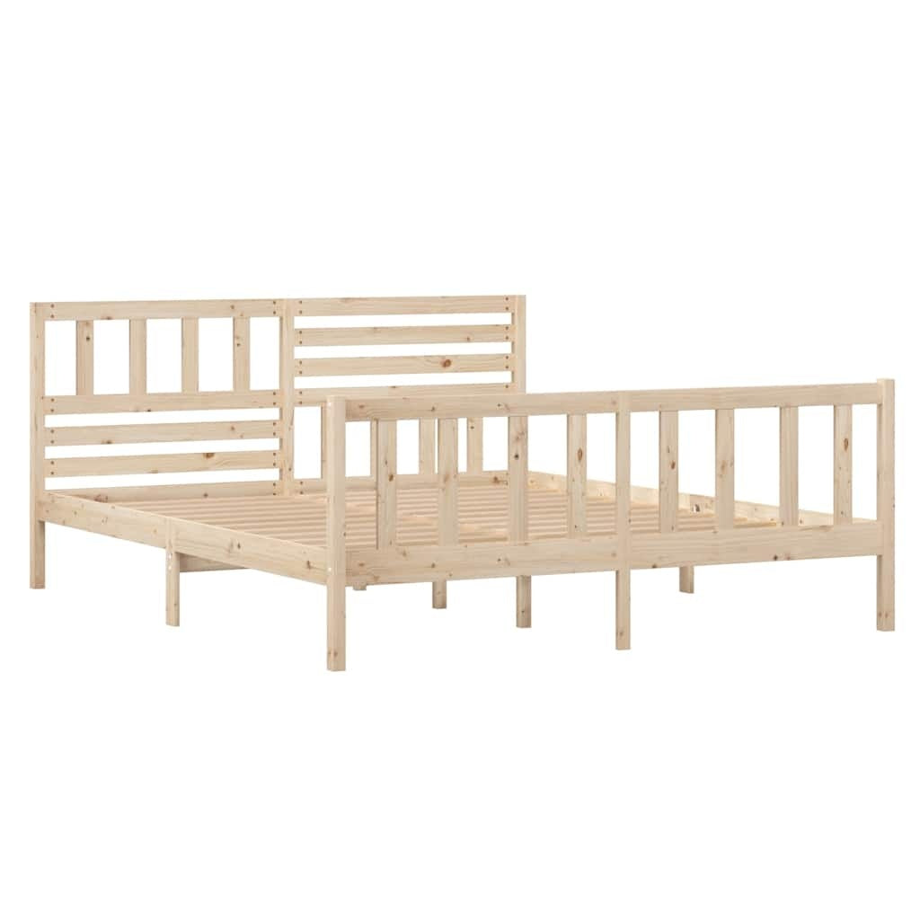 solid wood bed 140x190 cm