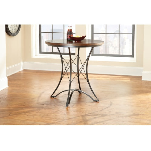 Adele - Round Counter Table - Dark Brown