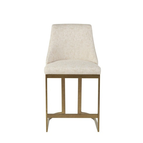 26 H Upholstered Counter Stool With Metal Base