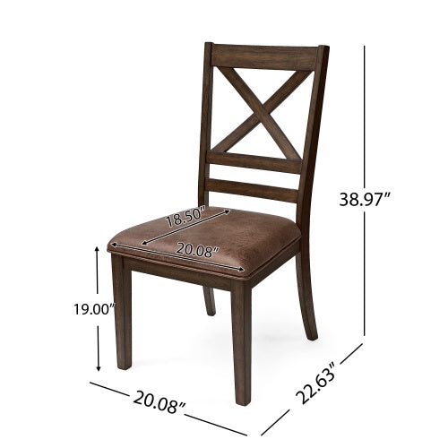 Dining Chairs Set Of 2, Brown CJDropshipping