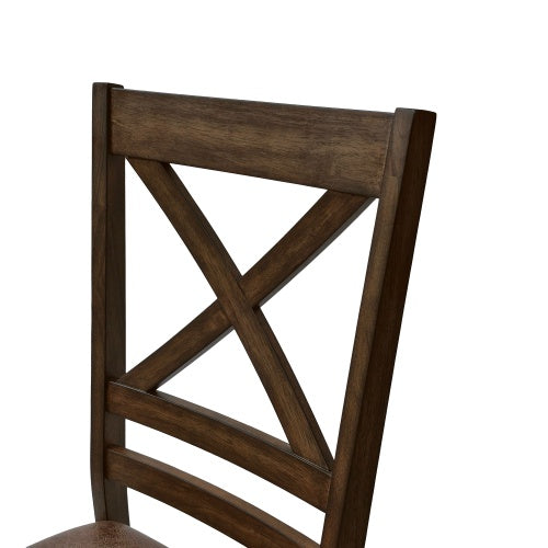 Dining Chairs Set Of 2, Brown CJDropshipping