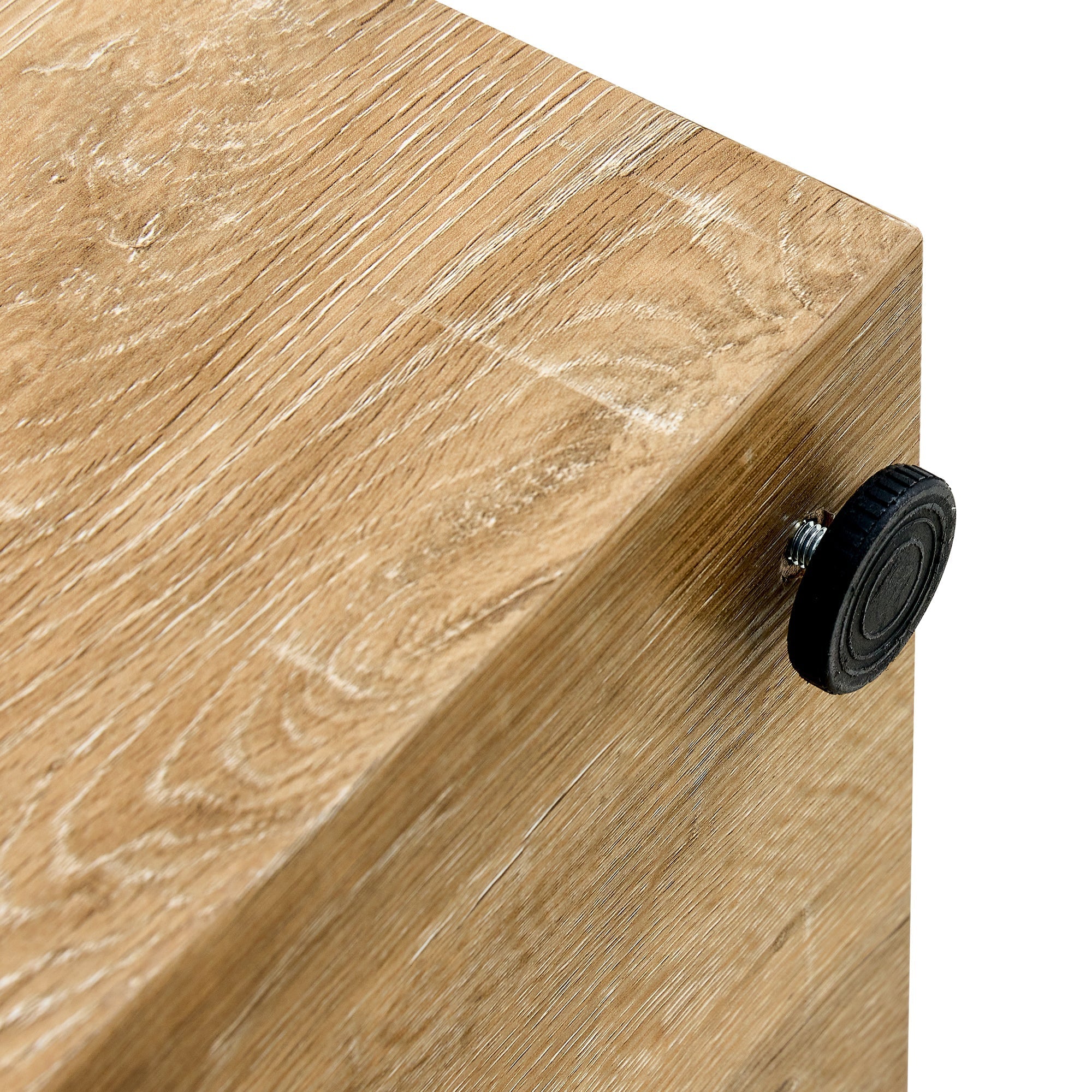 Modern Coffee Table with Smooth Light Wood Texture Patterns, MDF Sangria Beech