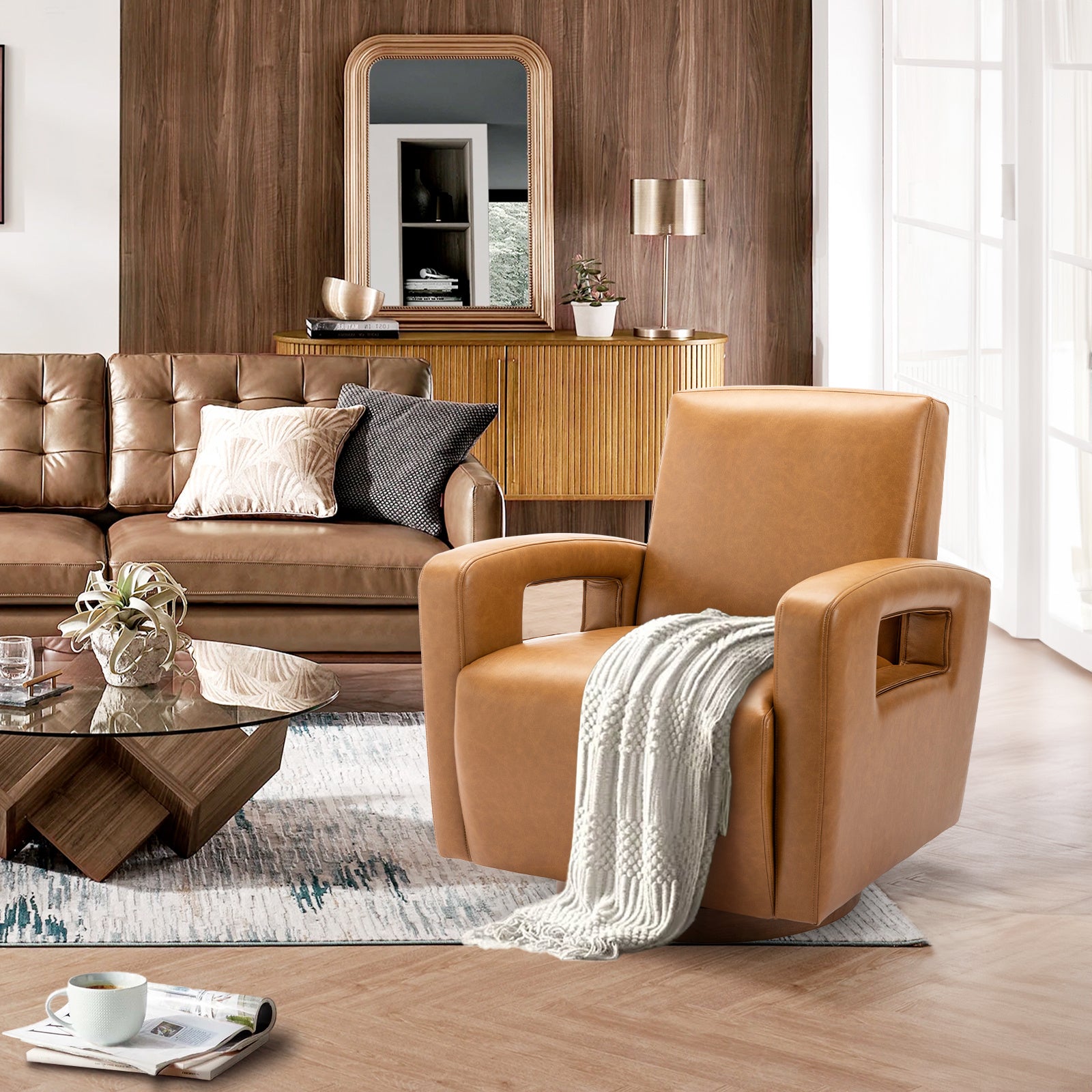 Rotating Decorative Chair In The Living Room