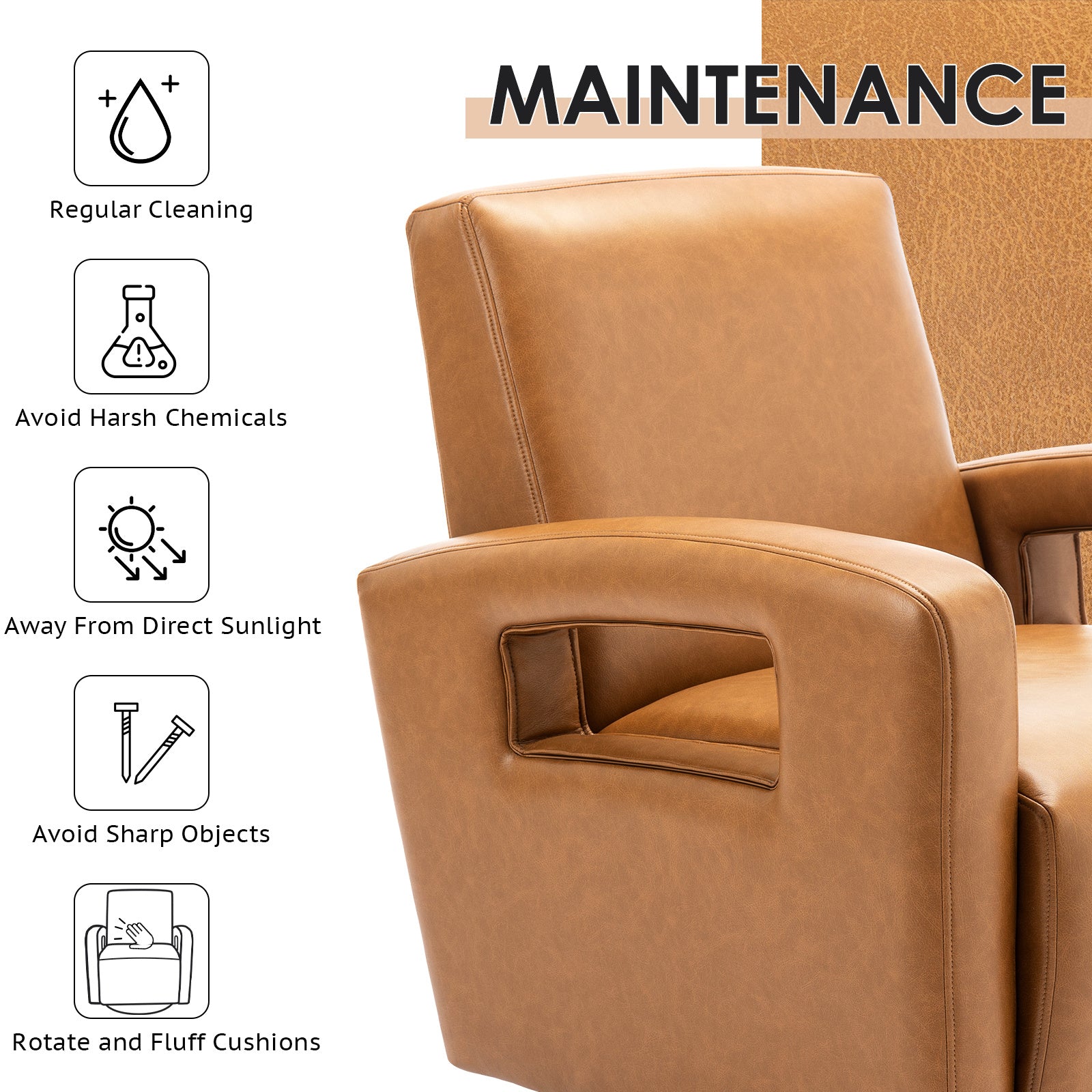 Rotating Decorative Chair In The Living Room