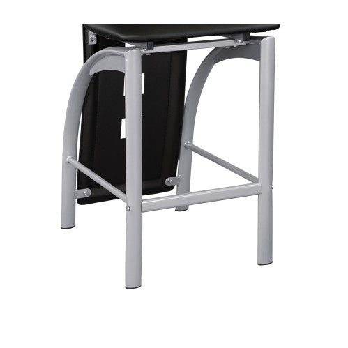 Set Of 2pc Modern Style Counter Height Chairs Metal Base And Leather Upholstered Back CJDropshipping
