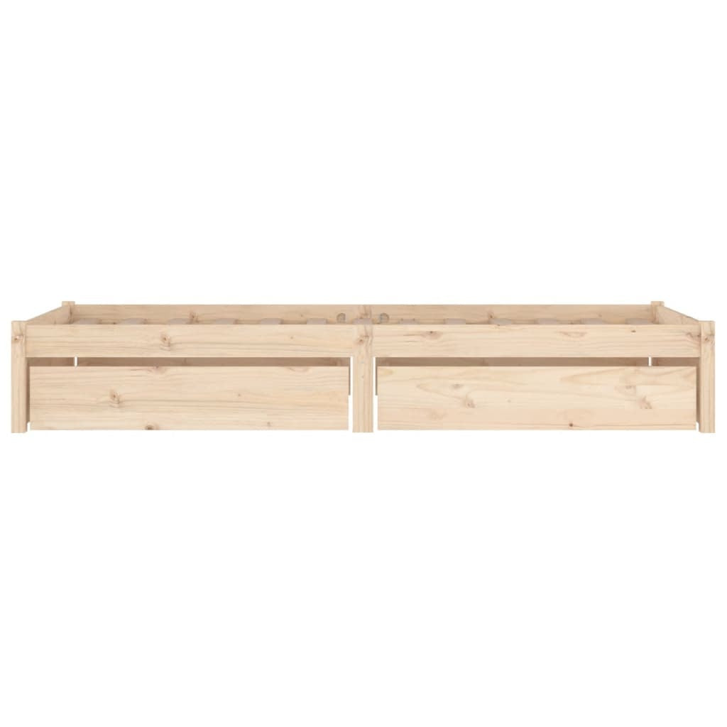 Bed with Drawers 75x190 cm