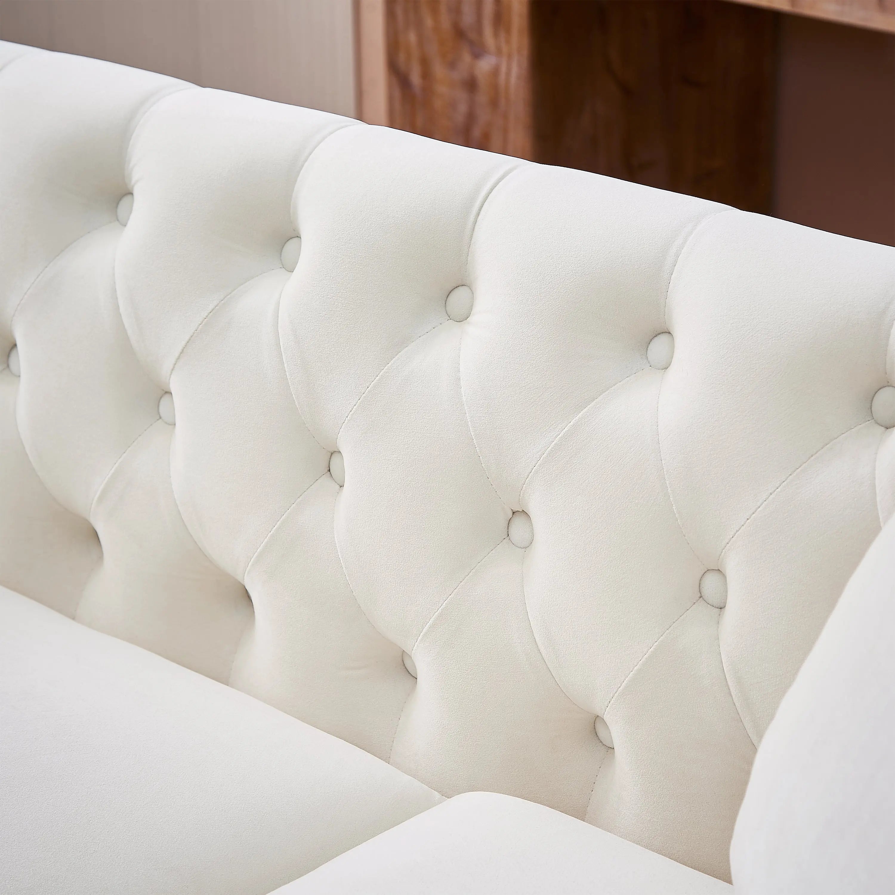 83.5-Inch Oversized Corner Sofa Covers, L-Shaped Sectional Couch, Sangria Beech