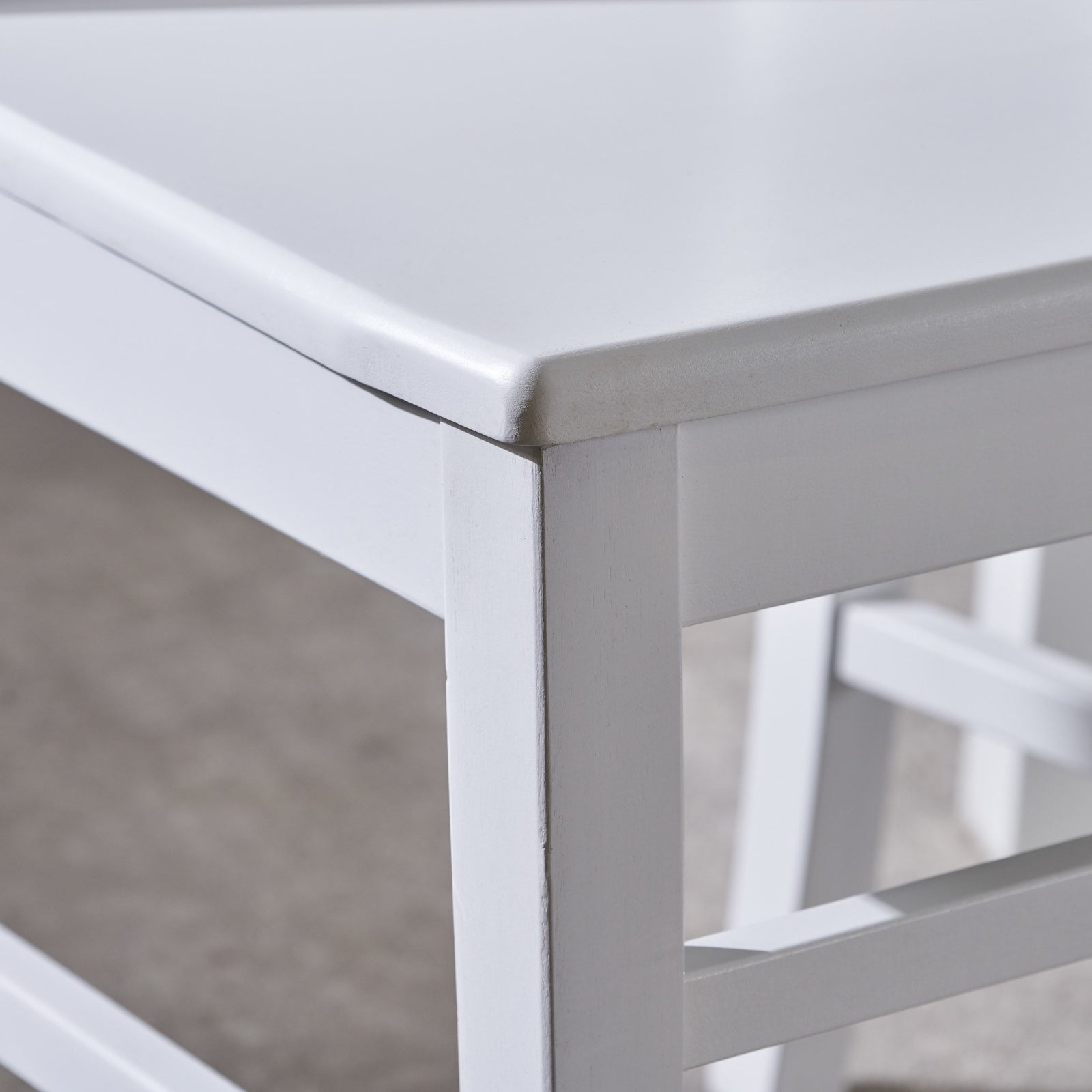 Acacia Wood Dining Chairs, White CJDropshipping