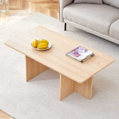 A Modern And Practical White Coffee Table. The Coffee Table Is Made Of Medium Density Fiberboard Material, Suitable For Living Room, Bedroom, And Study. CT-2O CJDropshipping