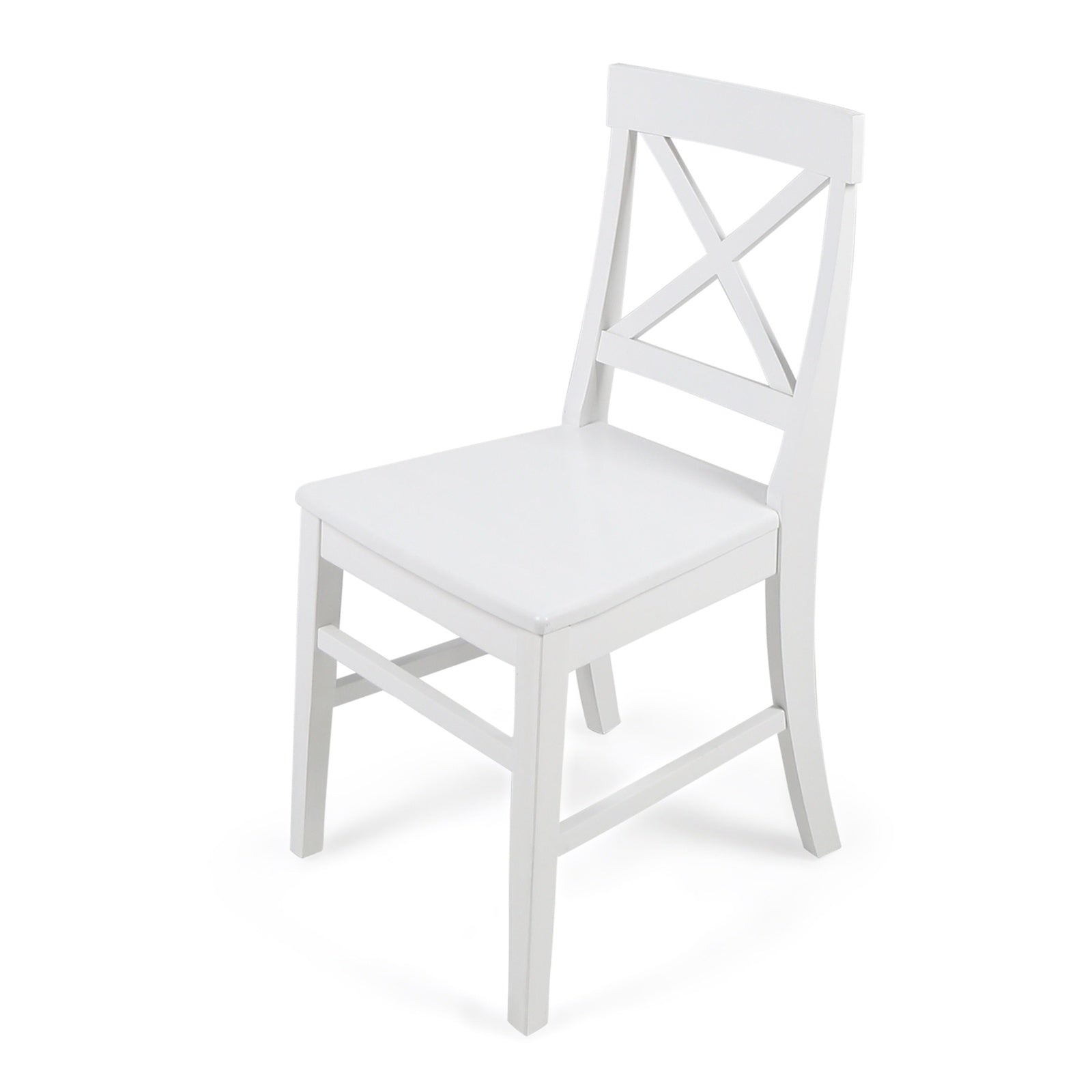 Acacia Wood Dining Chairs, White CJDropshipping