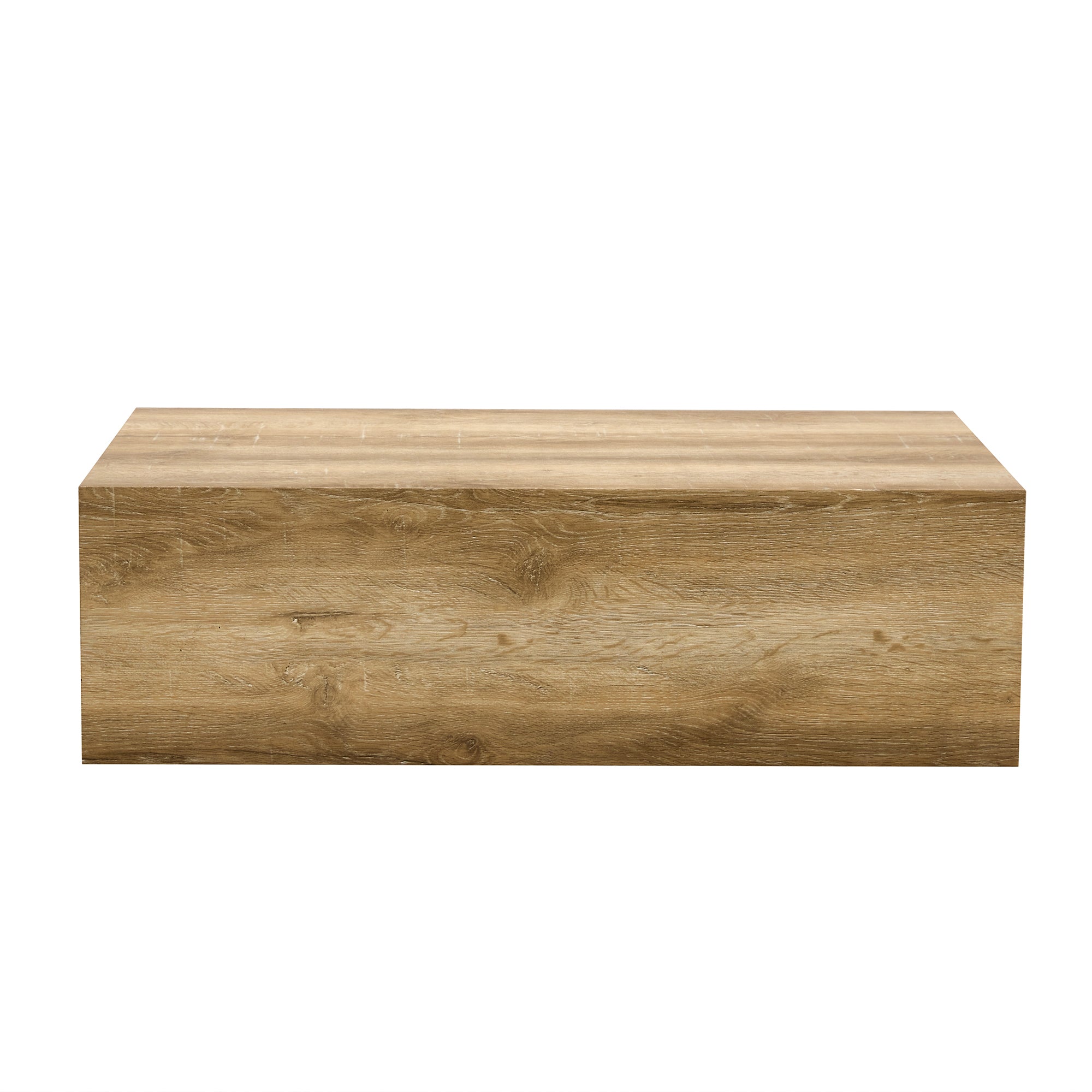 Modern Coffee Table with Smooth Light Wood Texture Patterns, MDF Sangria Beech