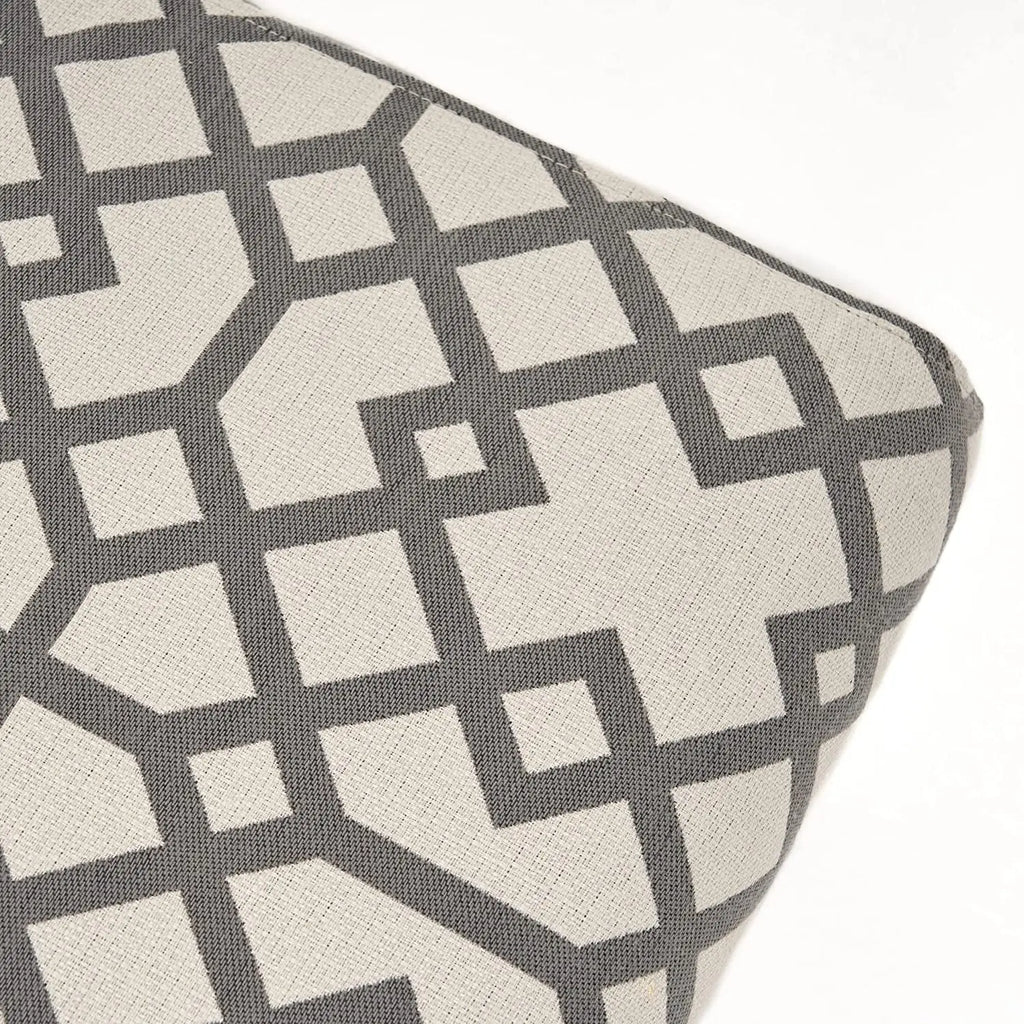Grey Geometric Accent Chair by Christopher Knight Home Peach Maple