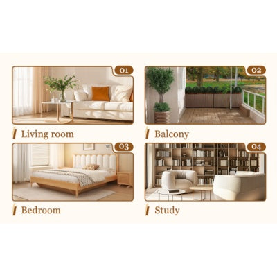 Double Rectangular Coffee Table. The Board Surface Is MDF, With White Stickers, And Both Sides Are Transparent Tempered Glass. Suitable For Living Room, Bedroom And Other Occasions CJDropshipping