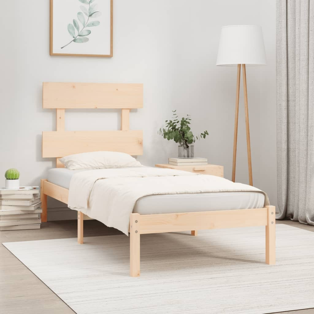 solid wood bed 90x200 cm