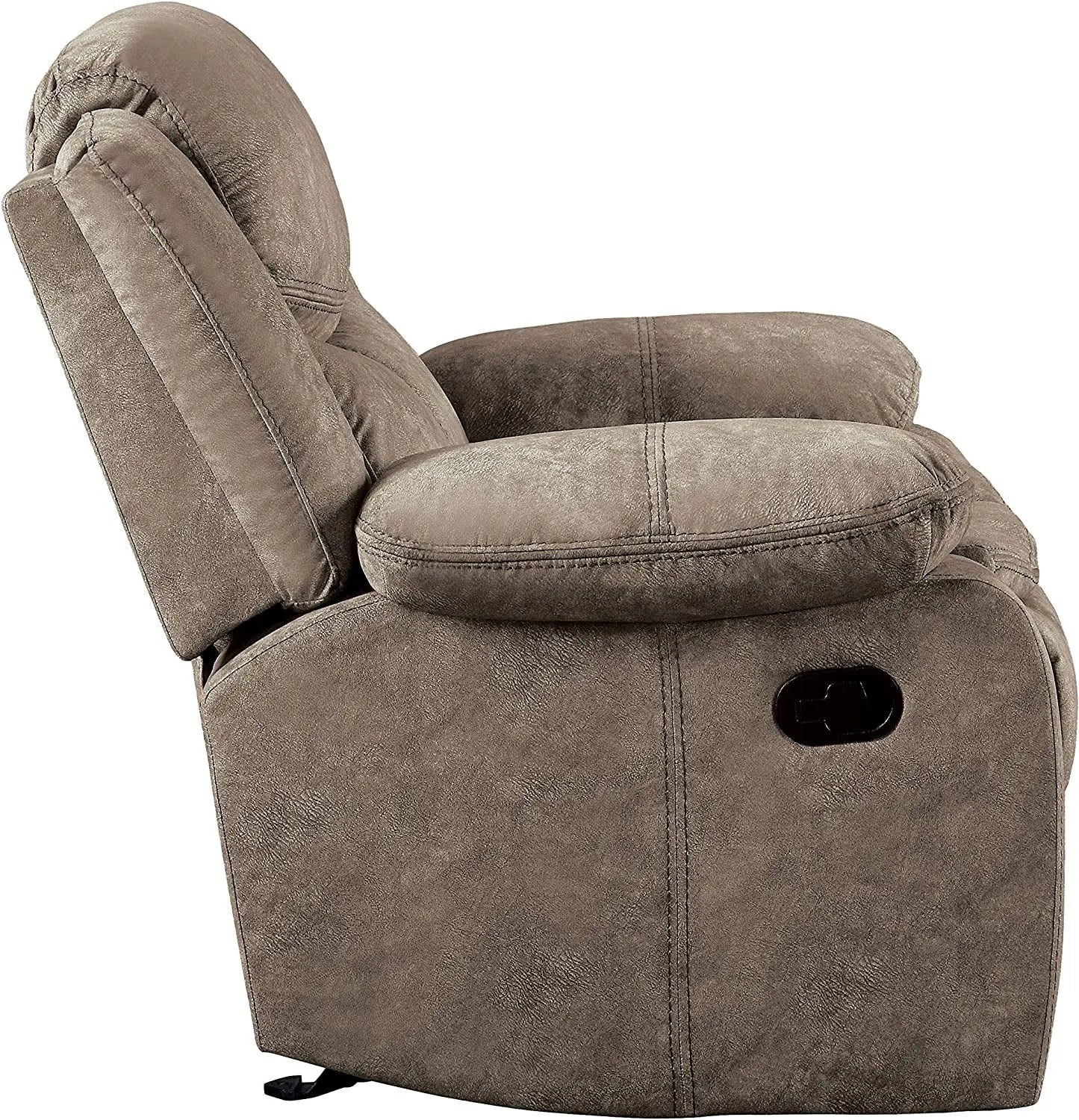 Bay Manual Double Reclining Sofa, Brown Peach Maple