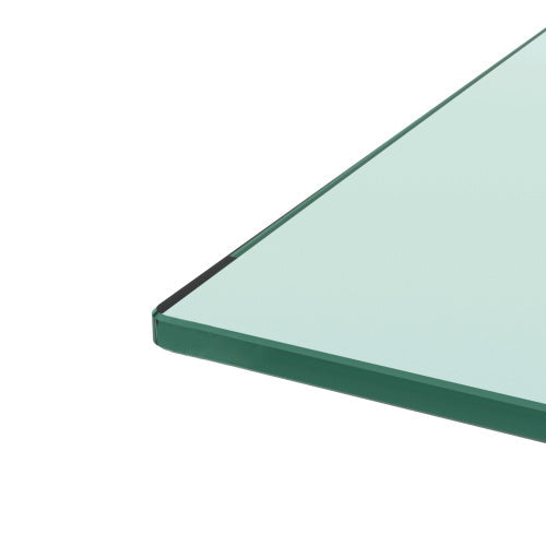 Rectangle Black Glass Coffee Table, Clear Coffee Table, Modern Side CJDropshipping