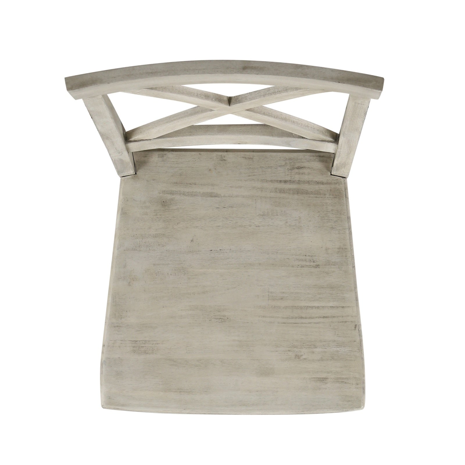 Acacia Wood Dining Chairs, Light Grey Wash, 21D X 17.75W X 35.5H Inch  Set Of 2 CJDropshipping