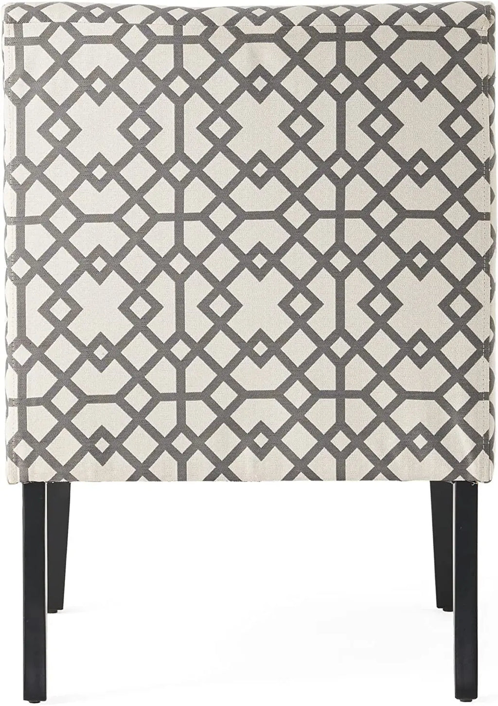 Grey Geometric Accent Chair by Christopher Knight Home Peach Maple
