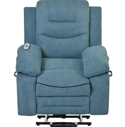 Massage Recliner,Power Lift Chair For Elderly With Adjustable Massage And Heating Function,Recliner Chair With Infinite Position And Side Pocket For Living Room ,Beige
