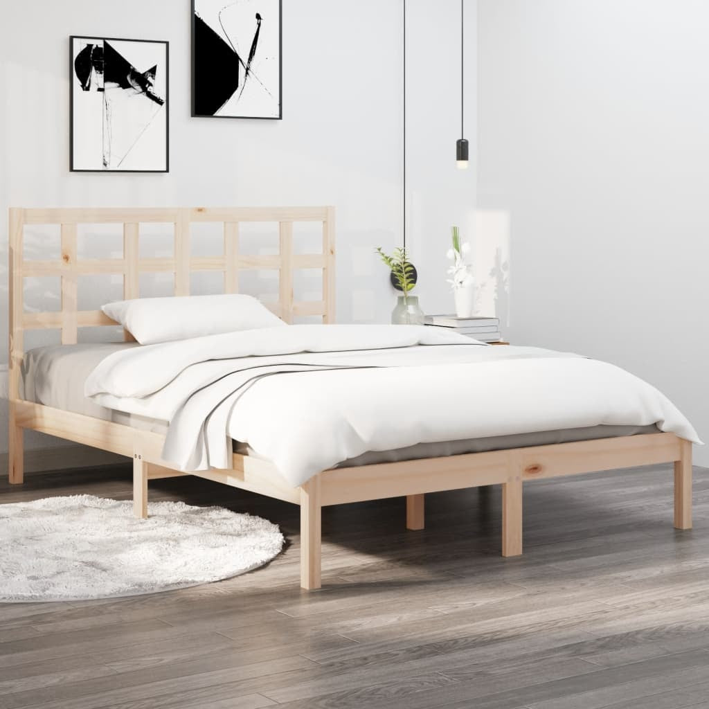 solid wood bed 120x190 cm