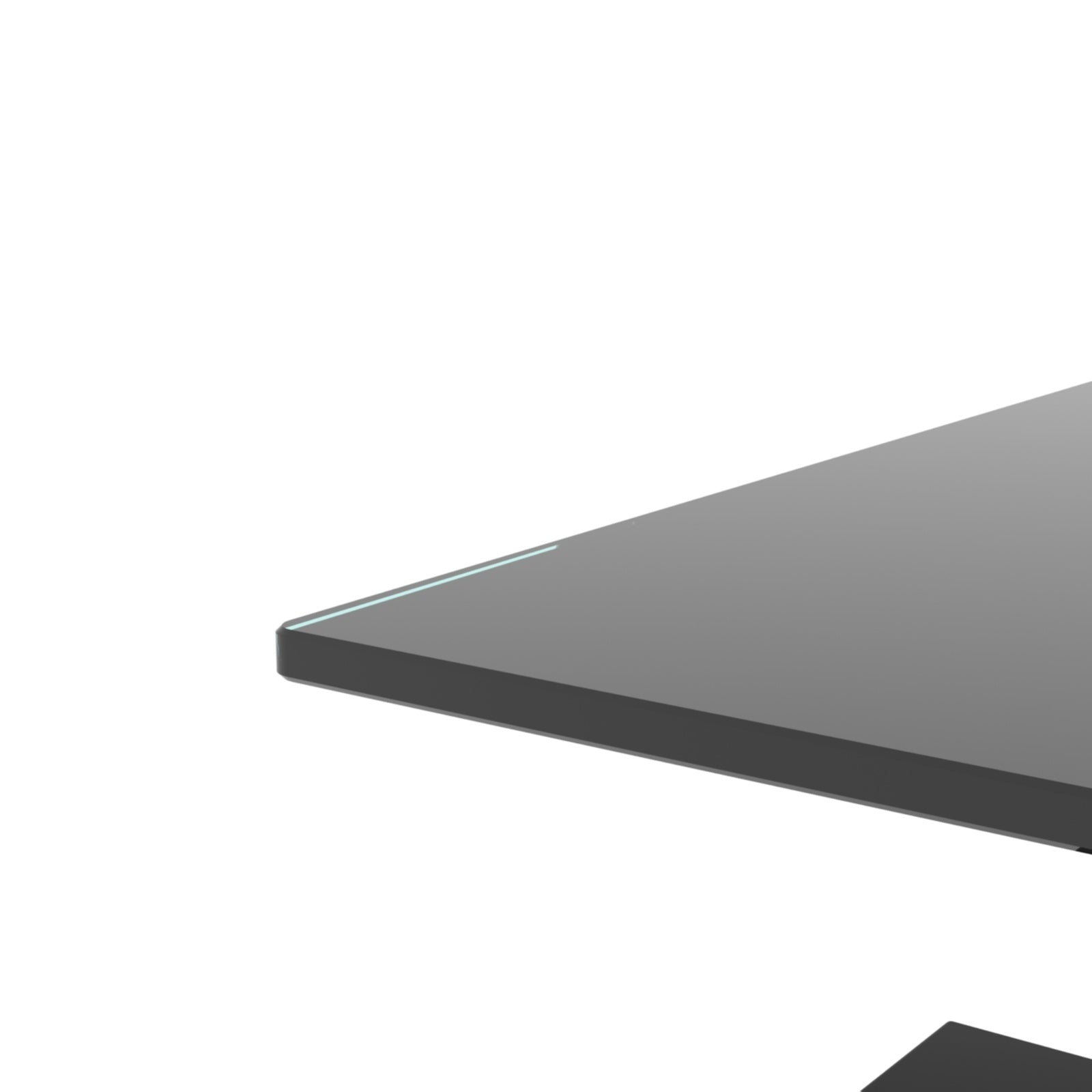 Black Glass Rectangle Coffee Table Modern Side Center For Living Room CJDropshipping