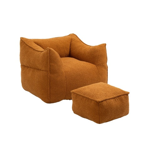 COOLMORE Bean Bag Chair Lazy Sofa Footstool Durable Comfort Lounger High Back Bean Bag Chair Couch For Adults And Kids, Indoor    Outdoor