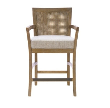Cane Back Counter Stool
