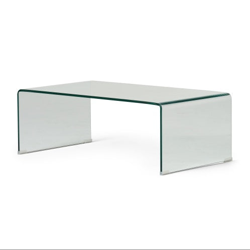 COFFEE TABLE 12MM TEMPERED BENT GLASS CJDropshipping
