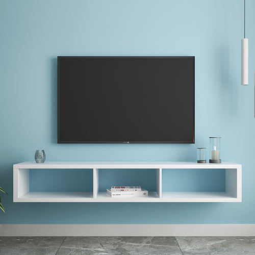 60" Shallow Floating TV Console TV Stand Teal Simba