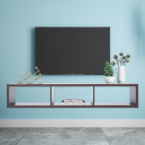 60" Shallow Floating TV Console TV Stand Teal Simba