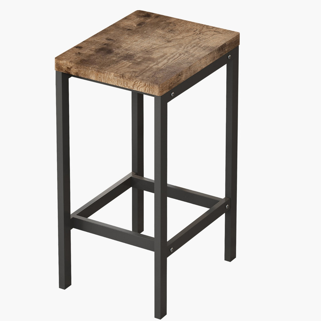 Modern Kitchen Dining Pub Table Set With 3 Stools, Easy Assembly