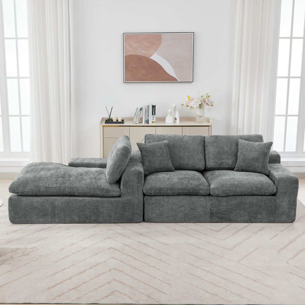 Cloud Sectional Sofa 107.9' Upholstered Sofa Couch with Double-layer