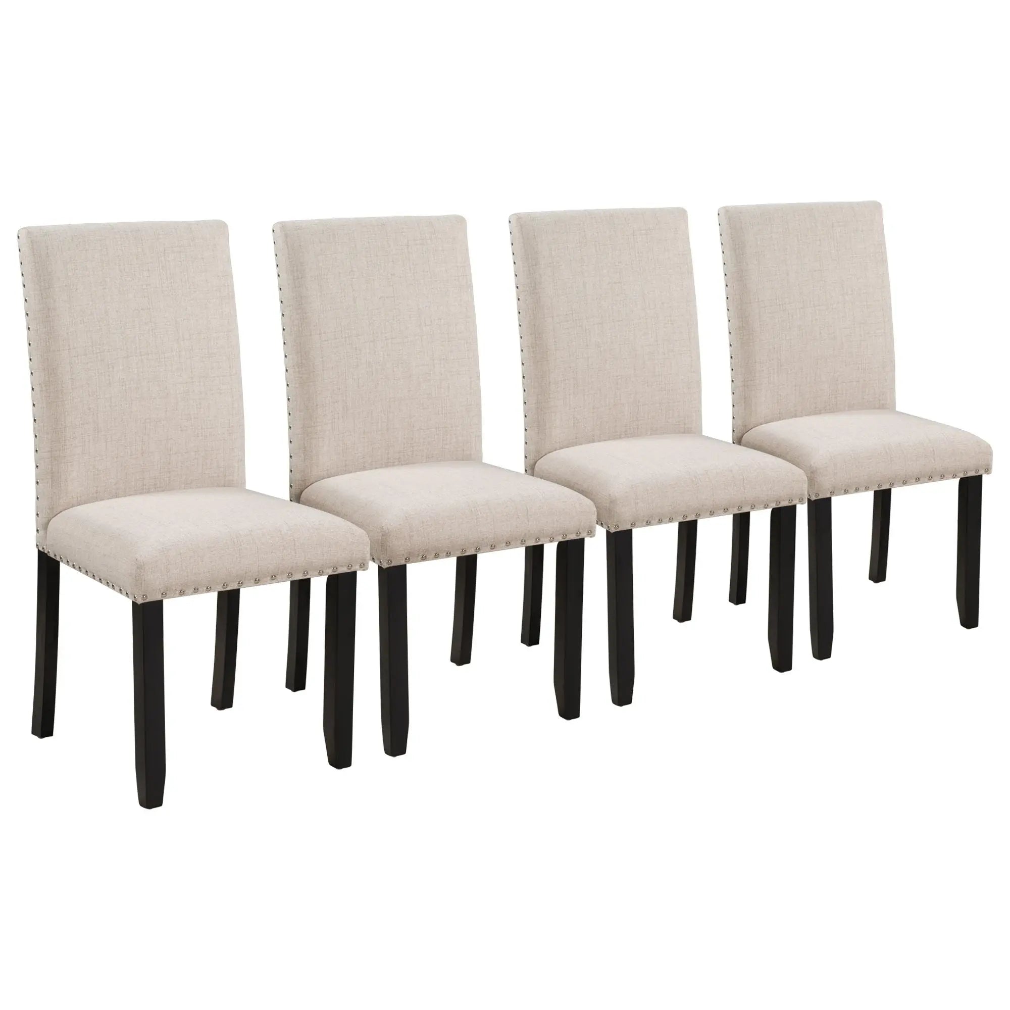 Faux Marble 5-Piece Dining Set Table with 4 Thicken Cushion Dining Crimson Medea